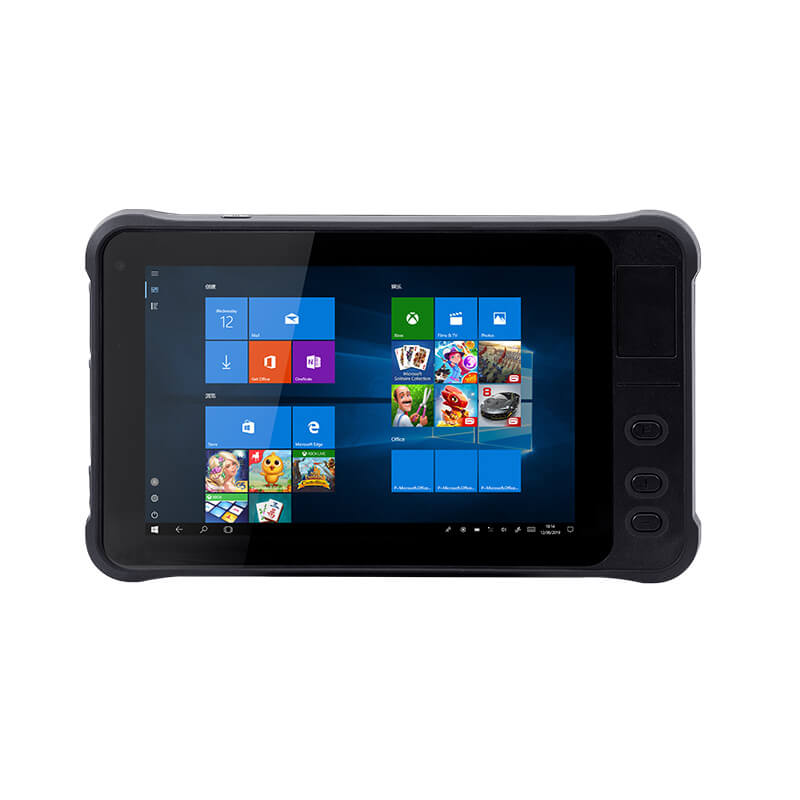 7.0 inch IP67 sunlight readable 1000 nits Windows 10 rugged tablet with option1D/2D Barcode scanner, fingerprint, NFC reader etc BT675
