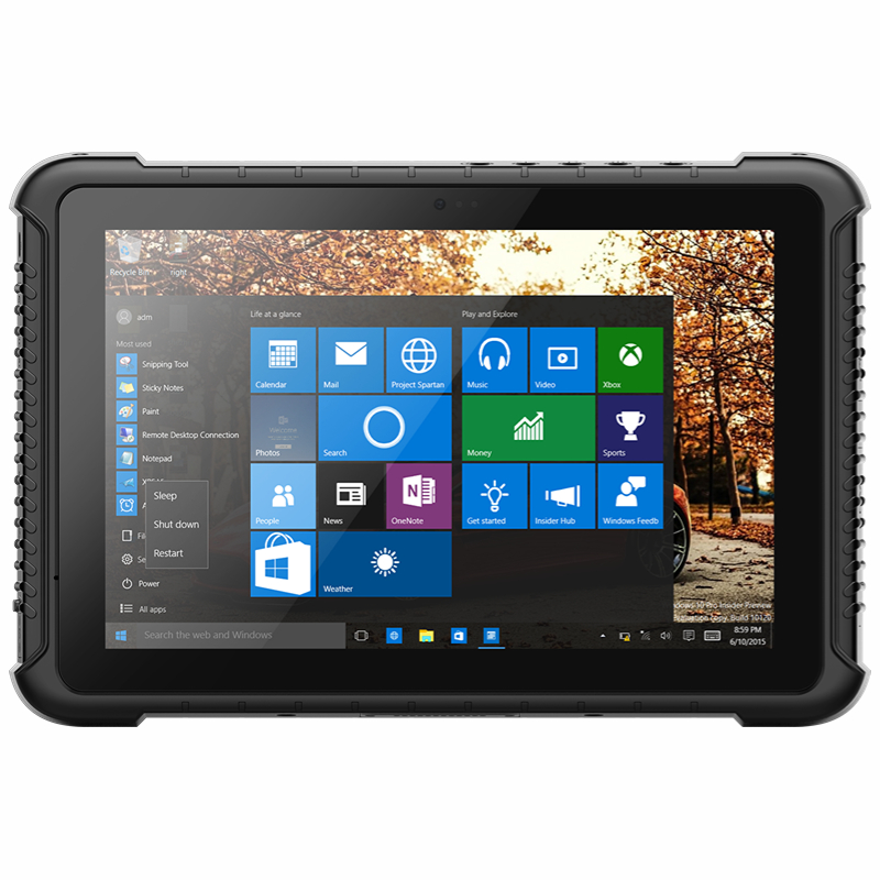 BT616H windows 10 rugged tablet IP65 removable polymer lithium-ion battery conforms to the US military standard MIL-STD-810G shockproof and impact resistant