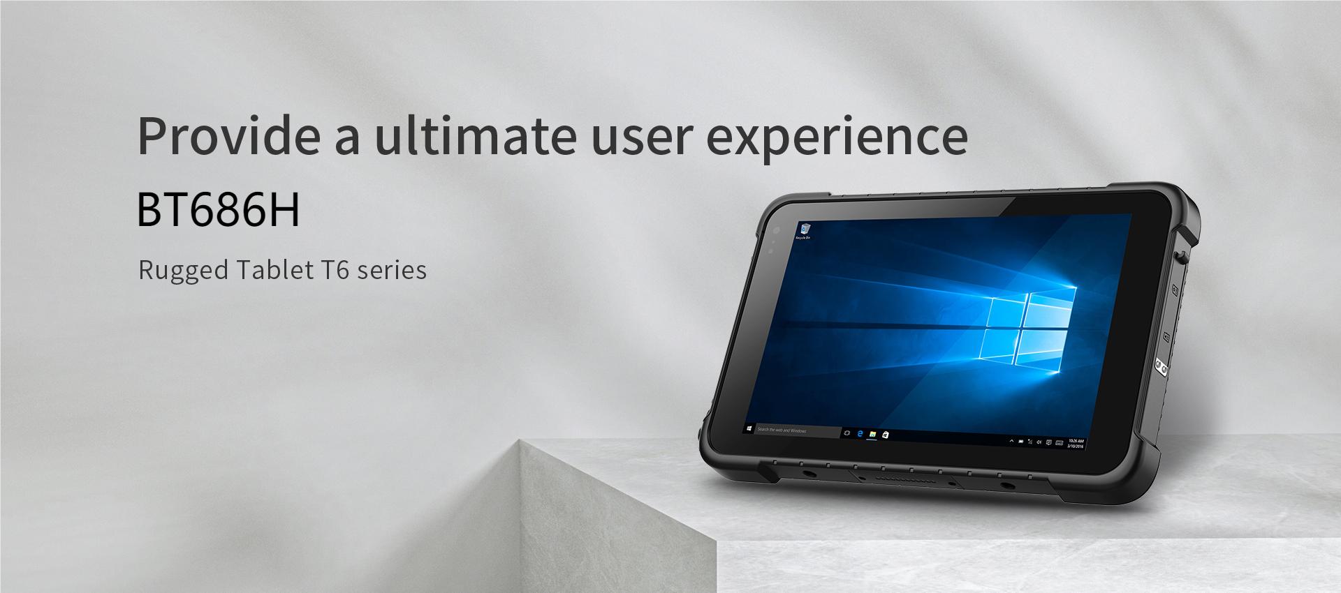 Bt686h 8.0 Inch Ip67 Rugged Tablet Windows 10 With Sunlight Readable